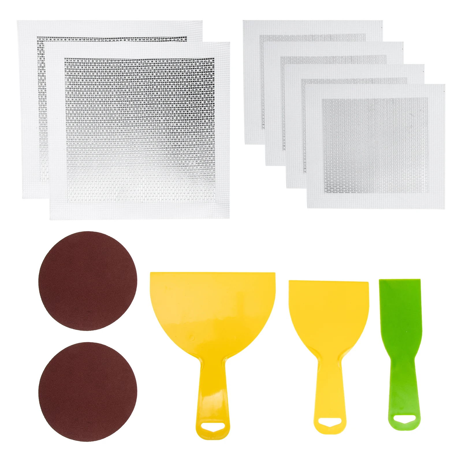1Set Wall Repair Paste Galvanized Steel Square Self Adhesive Backing Design Wall Repair Kit Crack Prevention DIY Enthusiasts 
1Set Wall Repair Paste Galvanized Steel Square Self Adhesive Backing Design Wall Repair Kit Crack Prevention DIY Enthusiasts
