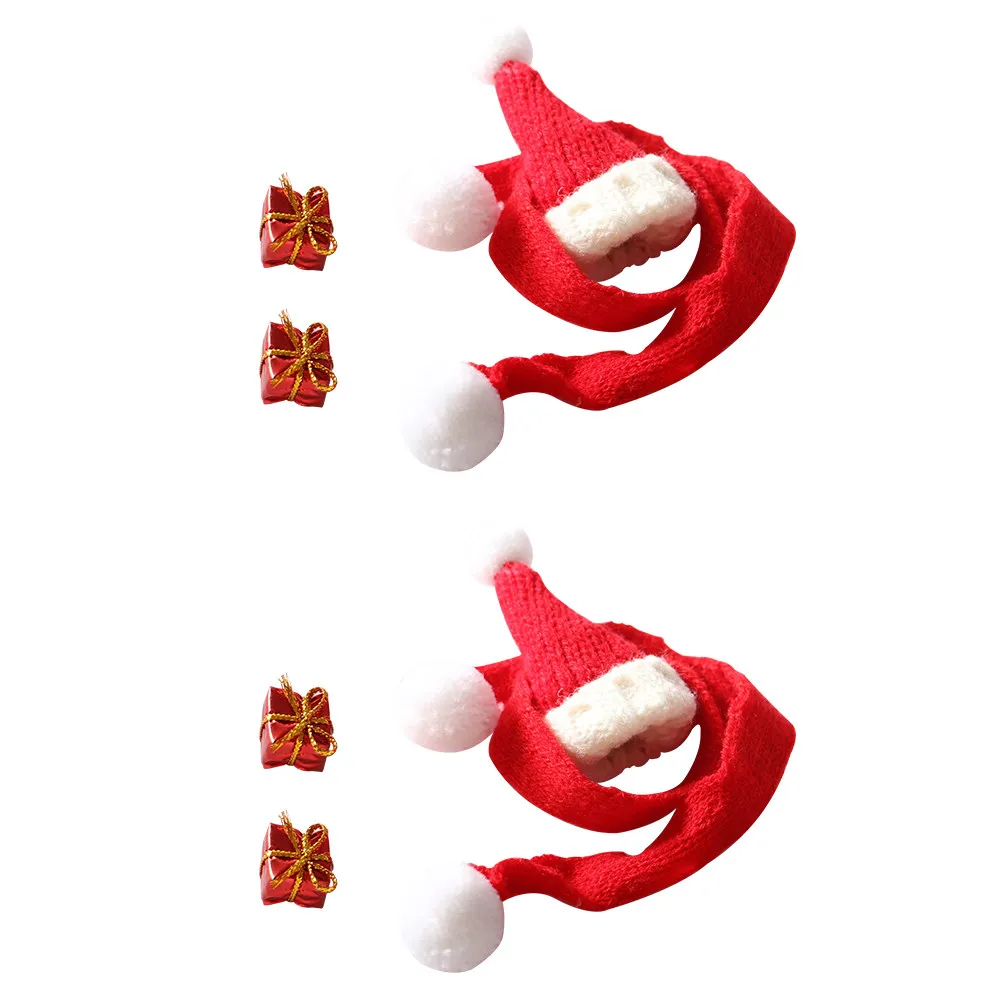 2Sets Mini Christmas Hats Stretch Knit Scarf Set Red Cozy Decorative Accessory Supplies Student Graduation Ornament
2Sets Mini Christmas Hats Stretch Knit Scarf Set Red Cozy Decorative Accessory Supplies Student Graduation Ornament