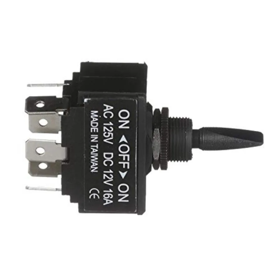 3-Position Toggle Switch, On/Off/On
3-Position Toggle Switch, On/Off/On