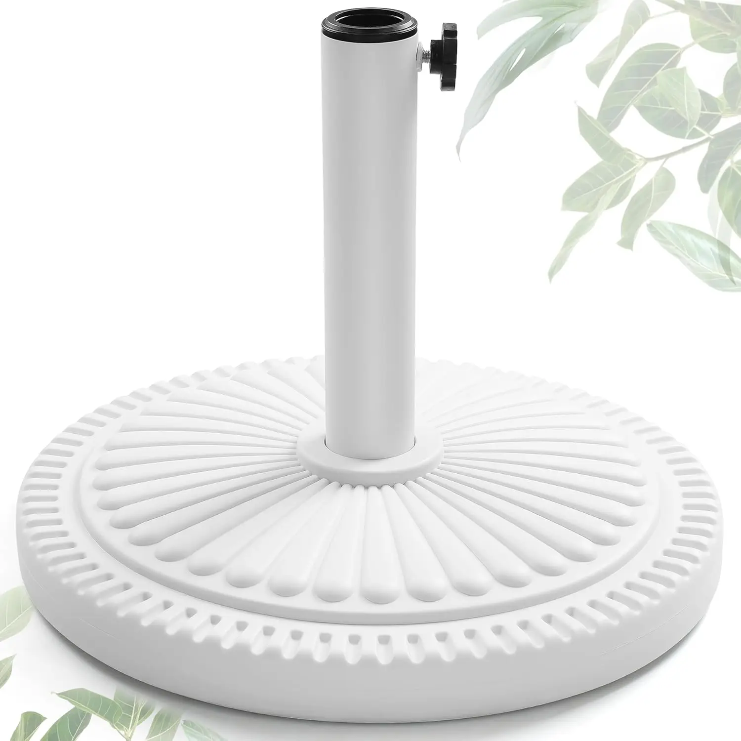 23-lbs Round Patio Umbrella Base Pre-Filled Stand 15" Heavy Duty Market Umbrella Stand for Outdoor Patio Swimming Pool White
23-lbs Round Patio Umbrella Base Pre-Filled Stand 15" Heavy Duty Market Umbrella Stand for Outdoor Patio Swimming Pool White