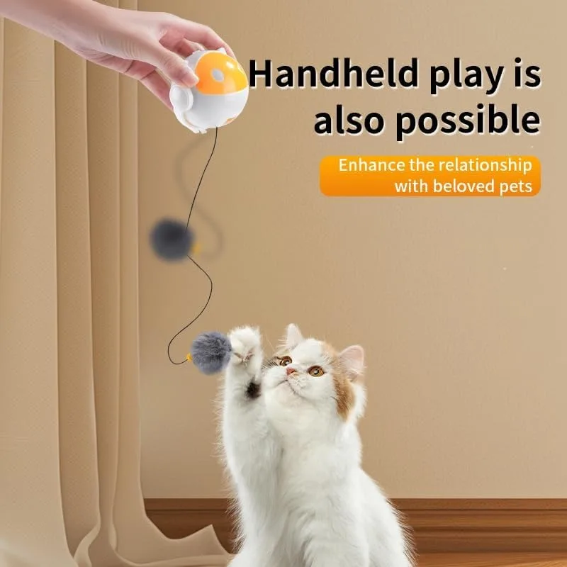 Smart Cat Play Ball - Auto-Moving Hanging Feather Set for Indoor/Outdoor Camping Fun Exercise for Kittens Lightweight Design
Smart Cat Play Ball - Auto-Moving Hanging Feather Set for Indoor/Outdoor Camping Fun Exercise for Kittens Lightweight Design