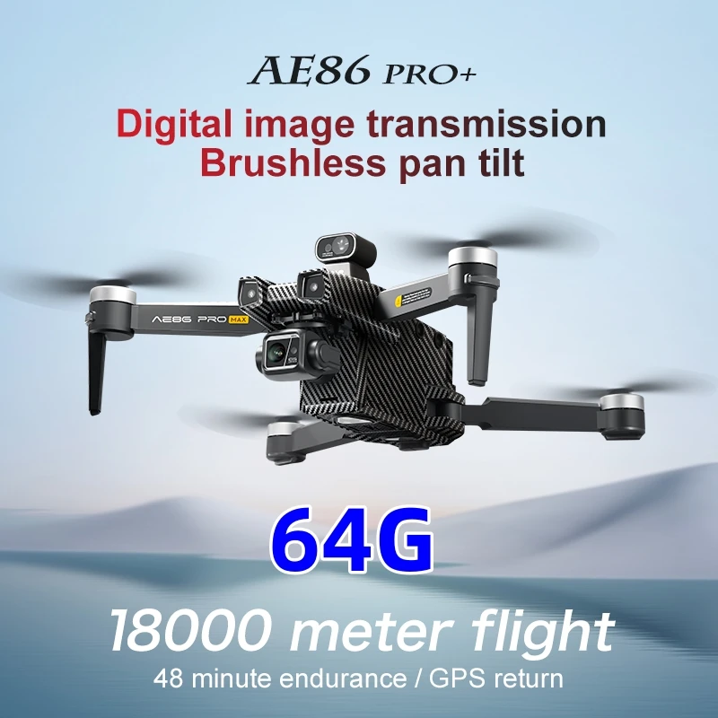AE86 GPS Drone Professional 8K Camera 3-Axis Gimbal WIFI Obstacle Avoidance Touch Screen FPV Brushless RC Quadcopter
AE86 GPS Drone Professional 8K Camera 3-Axis Gimbal WIFI Obstacle Avoidance Touch Screen FPV Brushless RC Quadcopter
