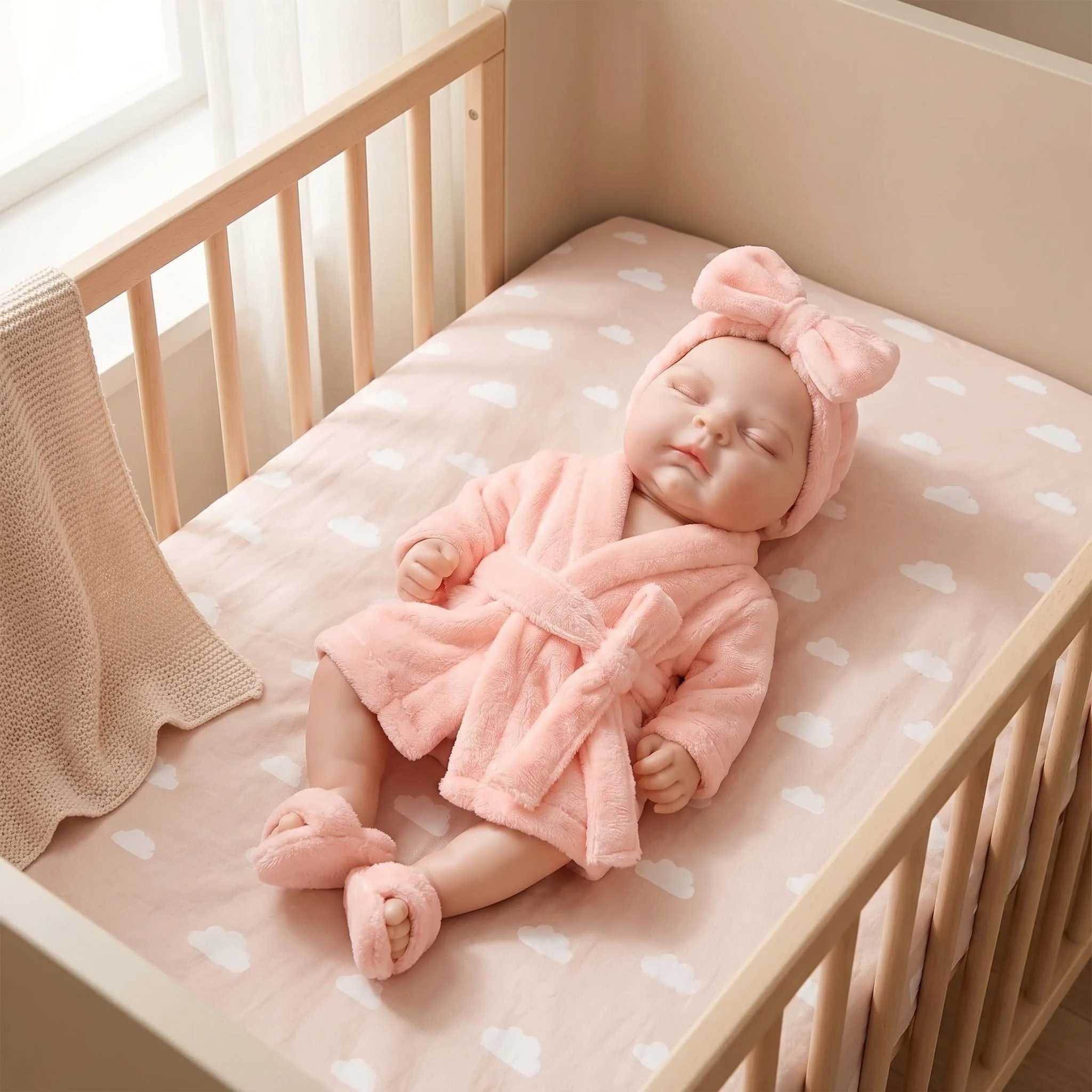 NPK 18-inch Platinum Silicone Baby Doll Peaches Solid Realistic Weight Girl Doll with Pacifier Resilient Collectible Toy
NPK 18-inch Platinum Silicone Baby Doll Peaches Solid Realistic Weight Girl Doll with Pacifier Resilient Collectible Toy