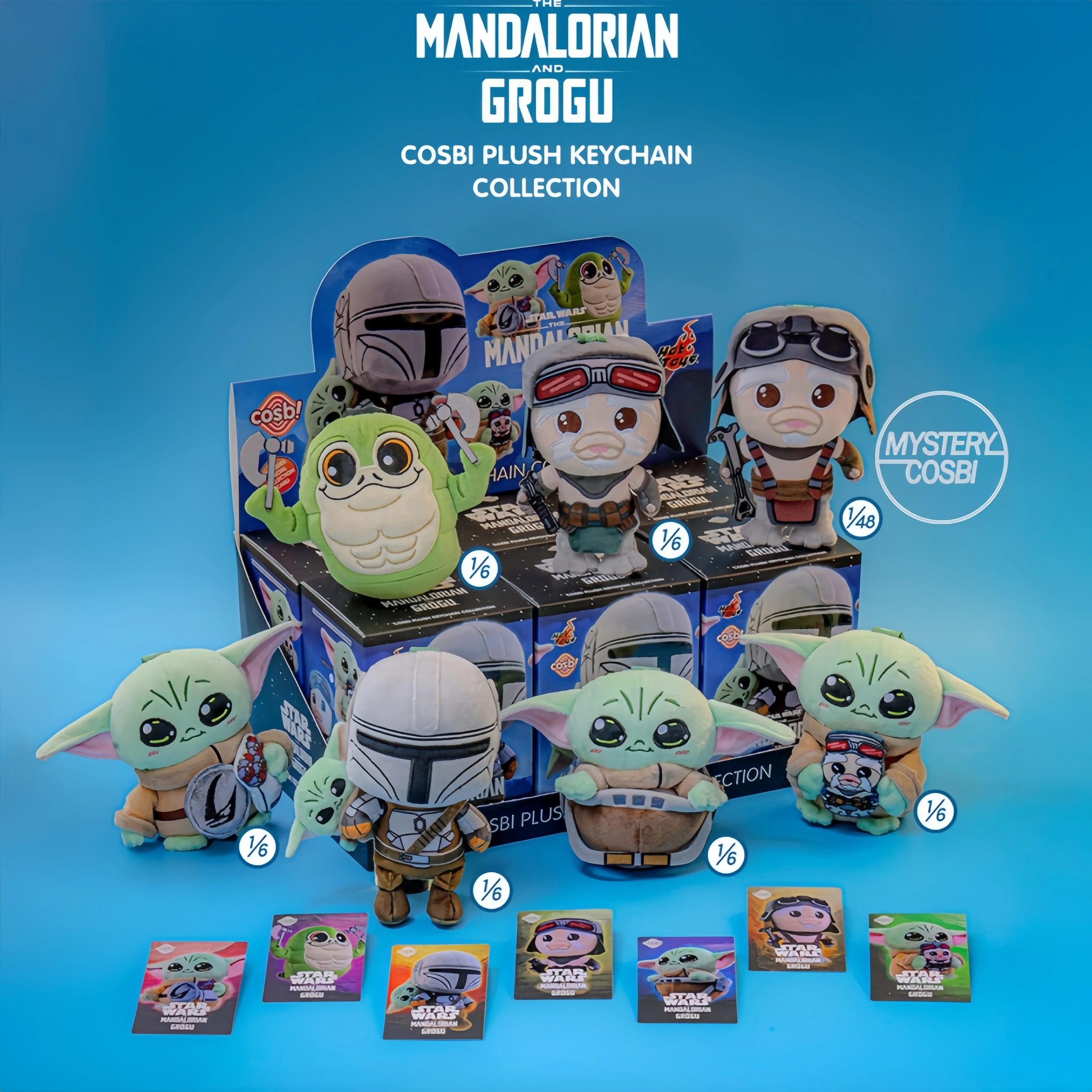 Hot Toys The Mandalorian And Grogu Cosbi Plush Keychain Mystery Blind Box Collectible Doll Pendant For Movie Fans Collection
Hot Toys The Mandalorian And Grogu Cosbi Plush Keychain Mystery Blind Box Collectible Doll Pendant For Movie Fans Collection