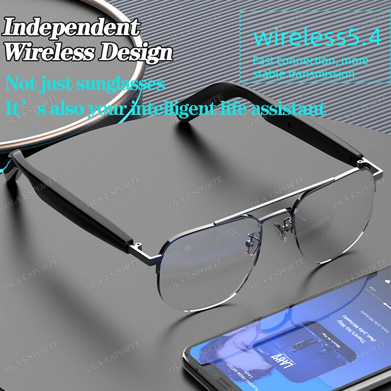 AI Intelligent Glasses Wireless Bluetooth Glasses With Microphone Earphone Glasses Sport Sunglasses smart glasses For Xiaomi New
AI Intelligent Glasses Wireless Bluetooth Glasses With Microphone Earphone Glasses Sport Sunglasses smart glasses For Xiaomi New