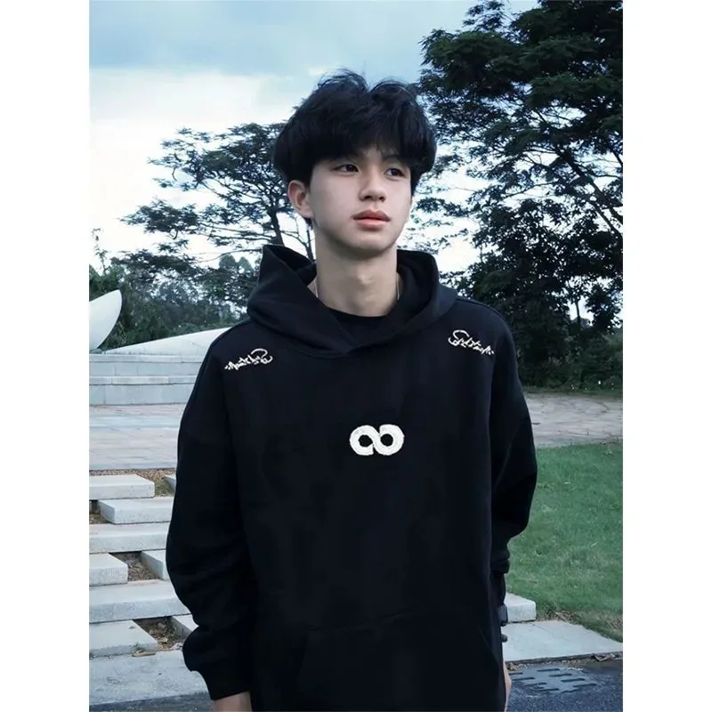 American Trendy High Street Letter Embroidered Hooded Sweatshirt Men New Autumn Loose Jacket
American Trendy High Street Letter Embroidered Hooded Sweatshirt Men New Autumn Loose Jacket