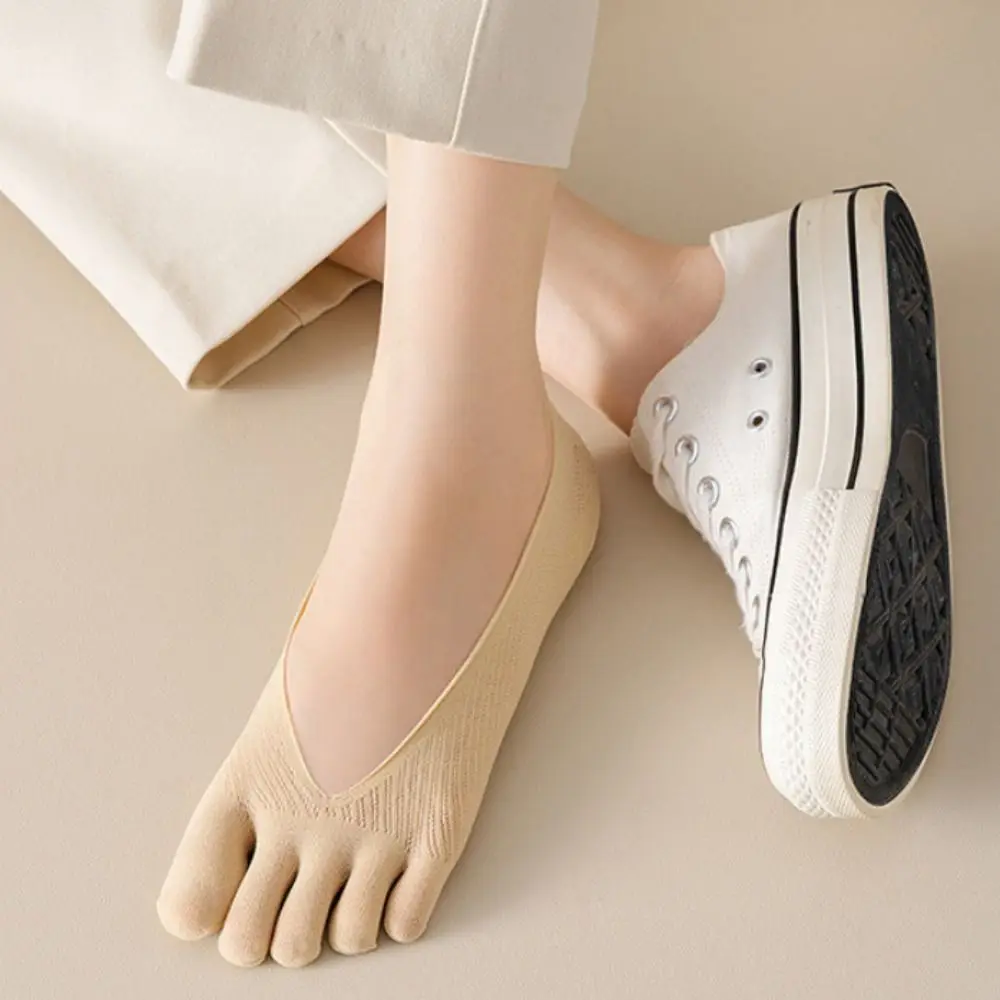 5Pairs Ultra-thin Five Finger Boat Socks Anti-slip Hosiery Split Toe Socks Invisible Shallow Mouth Mesh Shallow Socks Women
5Pairs Ultra-thin Five Finger Boat Socks Anti-slip Hosiery Split Toe Socks Invisible Shallow Mouth Mesh Shallow Socks Women