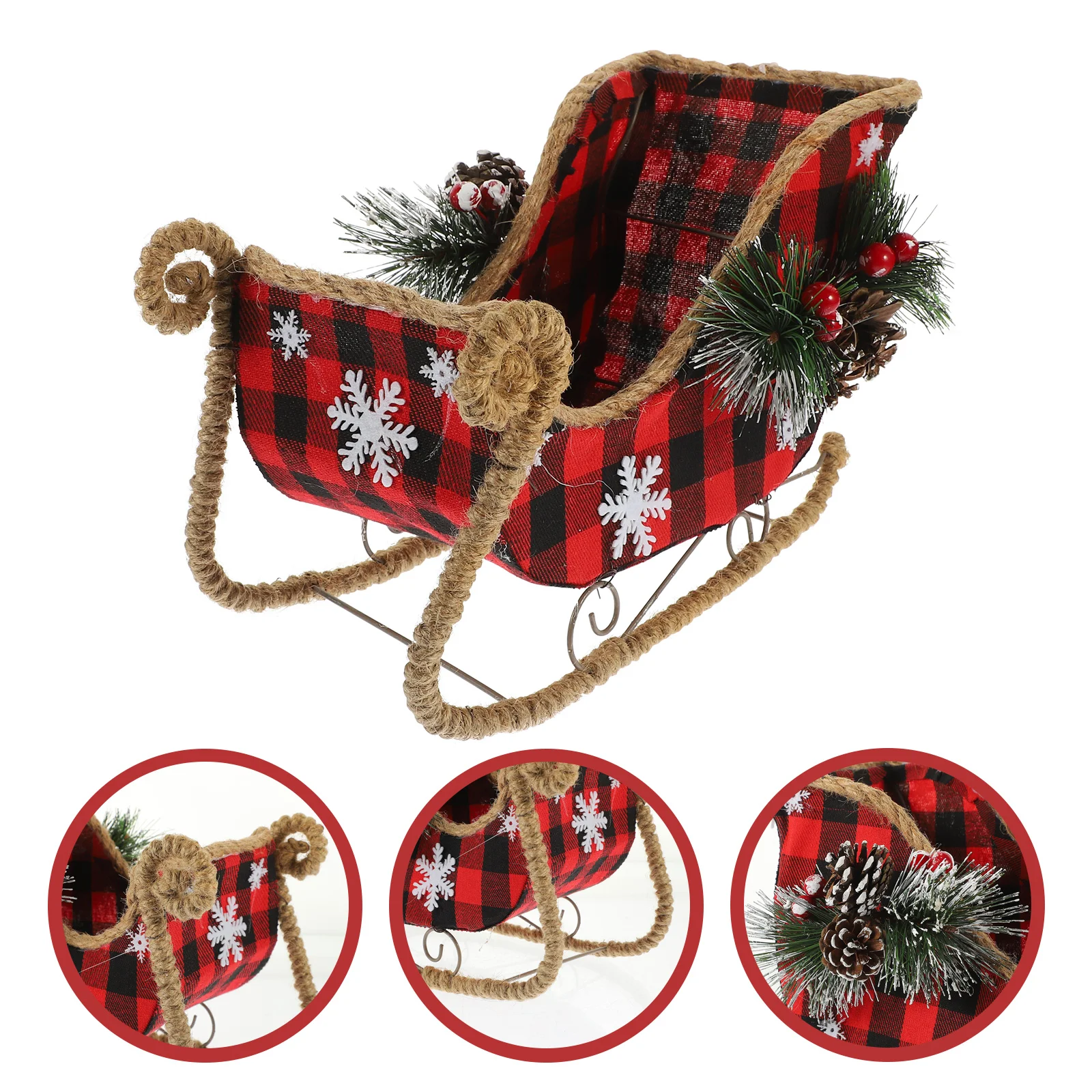 Christmas Sleigh Table Decor Iron Car Decoration Ornaments Plushies Plastic Exquisite
Christmas Sleigh Table Decor Iron Car Decoration Ornaments Plushies Plastic Exquisite