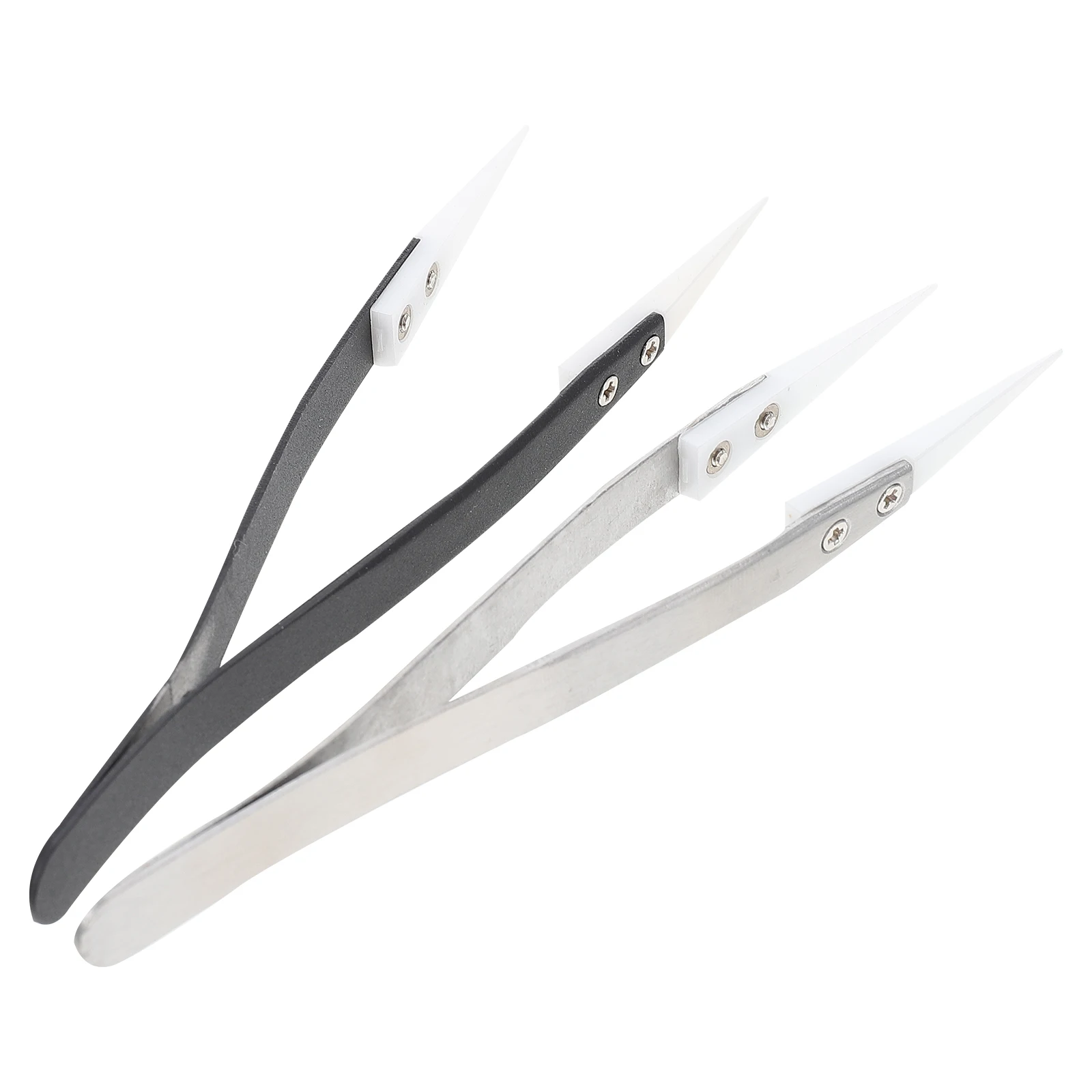 2 Pcs Stainless Steel Ceramic Tweezer Straight Pointed Tip Heat Resistant Precision Insulation For Eyelash Soldering Electronics
2 Pcs Stainless Steel Ceramic Tweezer Straight Pointed Tip Heat Resistant Precision Insulation For Eyelash Soldering Electronics