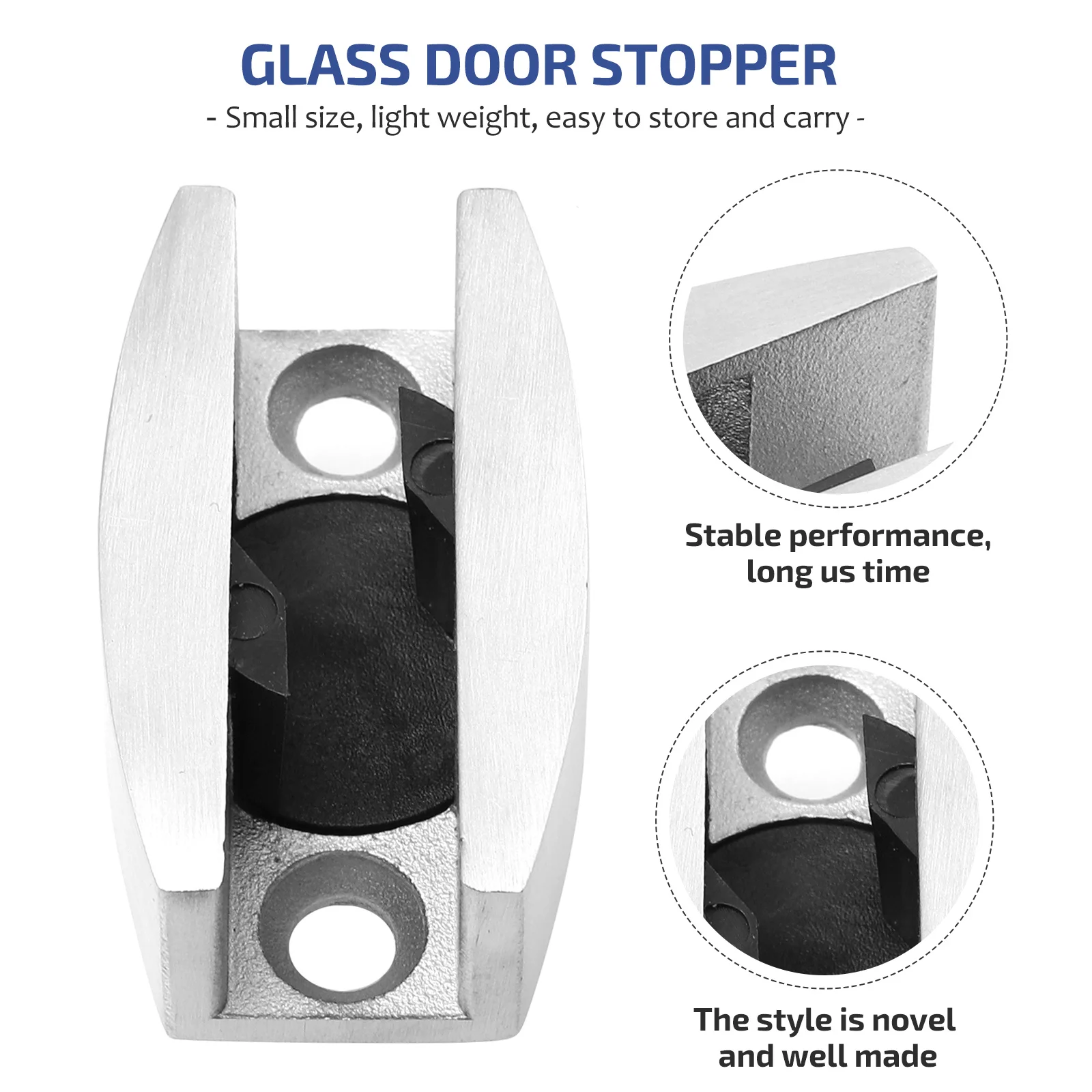 304 Stainless Steel Adjustable Glass Door Locator Swing Stopper for Home Bathroom Sliding Door Quiet Reliable locator
304 Stainless Steel Adjustable Glass Door Locator Swing Stopper for Home Bathroom Sliding Door Quiet Reliable locator