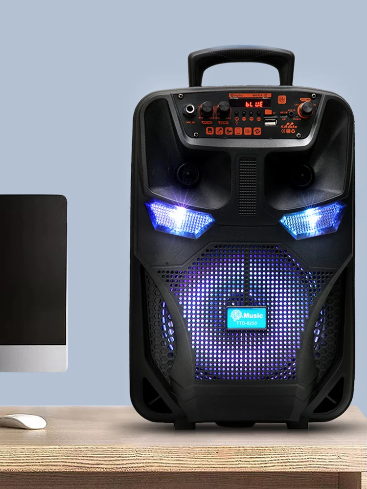 Bluetooth-совместимая беспроводная портативная колонка с пультом дистанционного управления и микрофоном, сабвуфер, громкая акустическая система для улицы
Bluetooth-совместимая беспроводная портативная колонка с пультом дистанционного управления и микрофоном, сабвуфер, громкая акустическая система для улицы