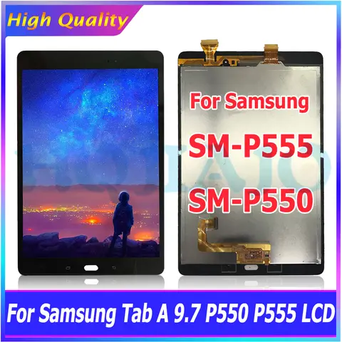 LCD Display for Samsung Tab A 9.7 SM-P550 SM-P555 P550 P555 LCD Display Touch Screen Digitizer Replacement