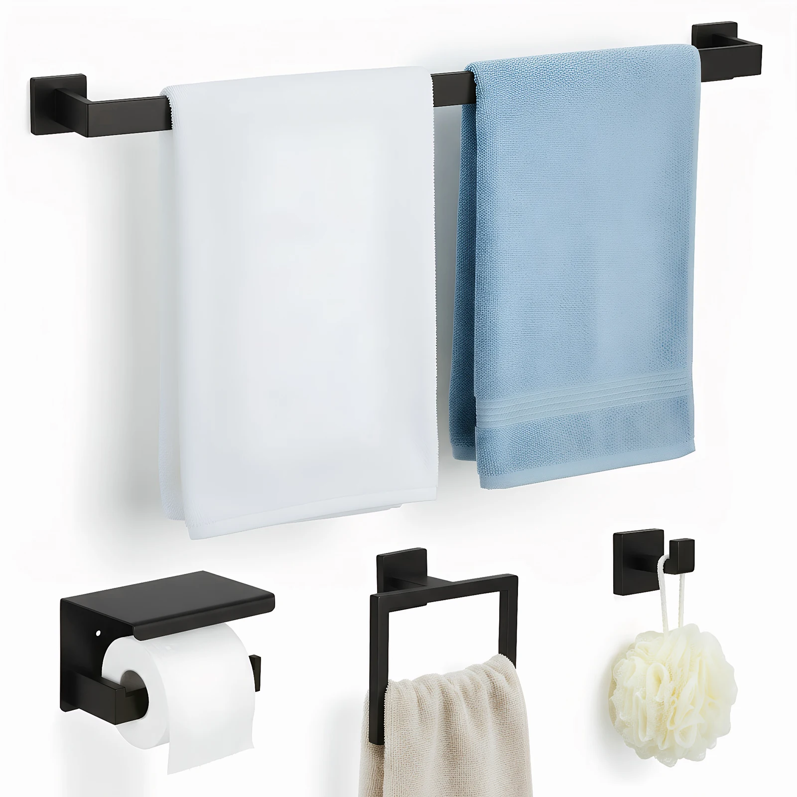 Набор из 20 предметов для ванной комнаты из нержавеющей стали: держатель для полотенец, кольцо для полотенец, крючок, держатель для туалетной бумаги
Набор из 20 предметов для ванной комнаты из нержавеющей стали: держатель для полотенец, кольцо для полотенец, крючок, держатель для туалетной бумаги