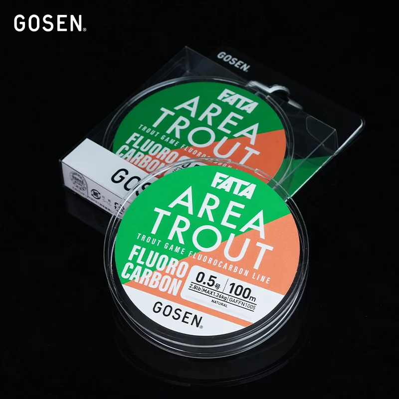 Флюорокарбоновая леска для ловли форели GOSEN FATA AREA, 100% тонущая из ПВДФ для ловли пресноводного потока на озере
Флюорокарбоновая леска для ловли форели GOSEN FATA AREA, 100% тонущая из ПВДФ для ловли пресноводного потока на озере