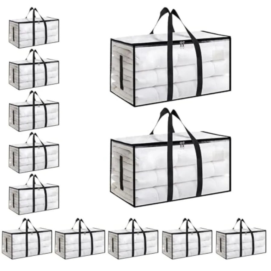 Pack-Extra Large Heavy Duty Moving Bags - Waterproof Storage Totes with Handles and Zippers Foldable for College Dorm Storage
Pack-Extra Large Heavy Duty Moving Bags - Waterproof Storage Totes with Handles and Zippers Foldable for College Dorm Storage