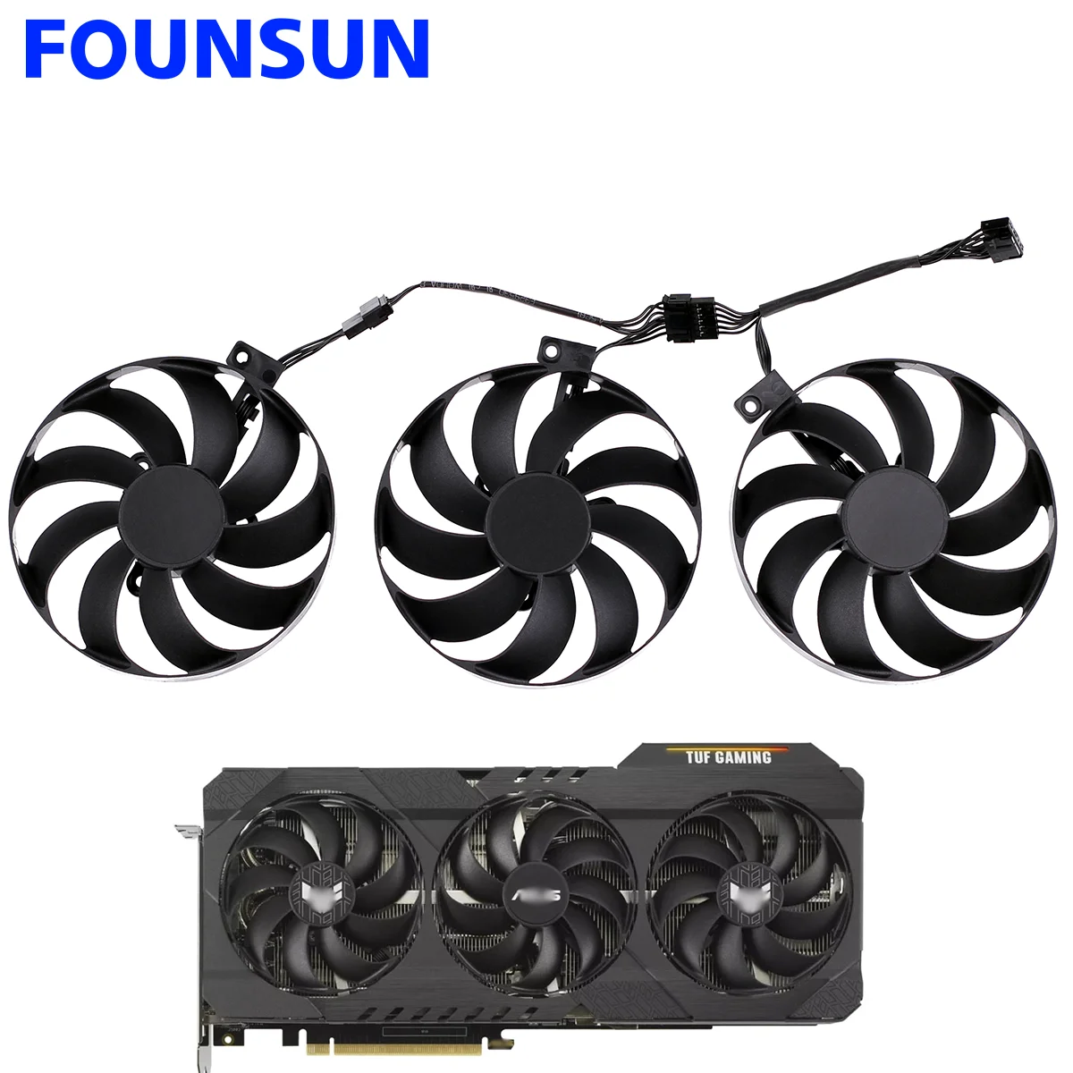 New CF9010U12D 12V 0.45A Cooling Fan For ASUS GeForce RTX 3060 Ti 3070 3080 3090 TUF OC GAMING Graphic Card Cooler Fan
New CF9010U12D 12V 0.45A Cooling Fan For ASUS GeForce RTX 3060 Ti 3070 3080 3090 TUF OC GAMING Graphic Card Cooler Fan
