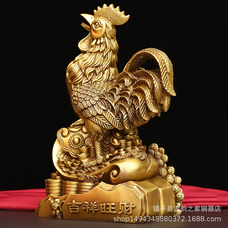 Brass Golden Home Decoration Ruyi Lucky Twelve Zodiac Rooster Office Ornament Living Room Shop Display
Brass Golden Home Decoration Ruyi Lucky Twelve Zodiac Rooster Office Ornament Living Room Shop Display