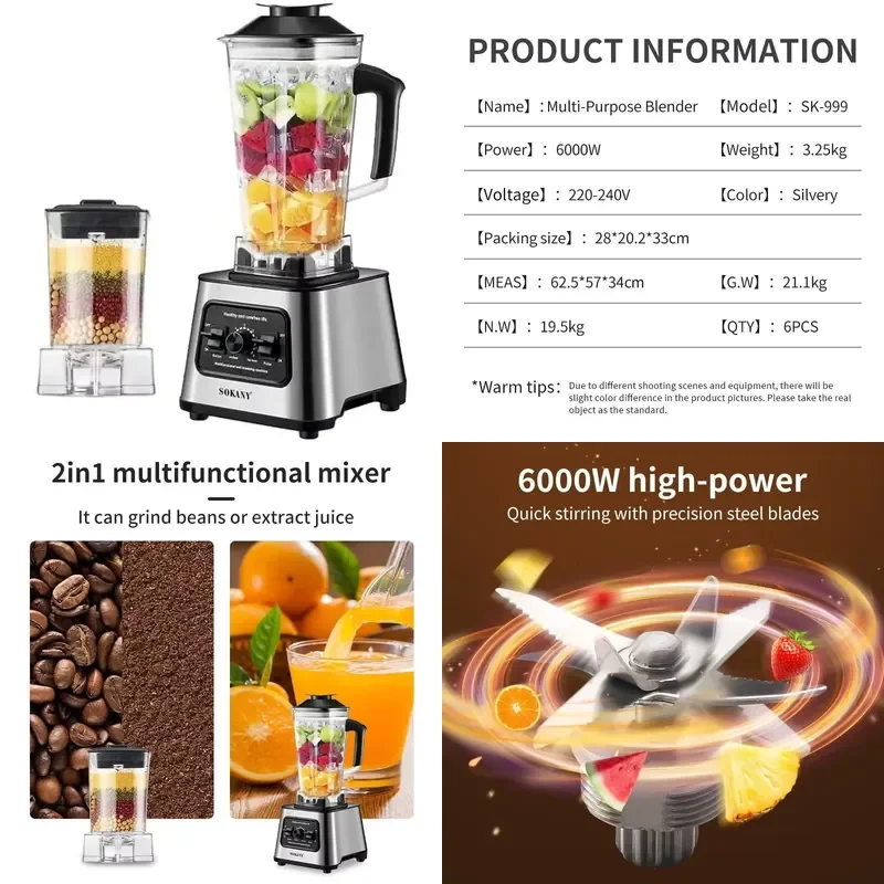 【CHIMU HOME】 SK999 Electric Wall-Breaking Blender for Use Two-in-One Ice Crushing and Cooking Machine Multi-Purpose
【CHIMU HOME】 SK999 Electric Wall-Breaking Blender for Use Two-in-One Ice Crushing and Cooking Machine Multi-Purpose