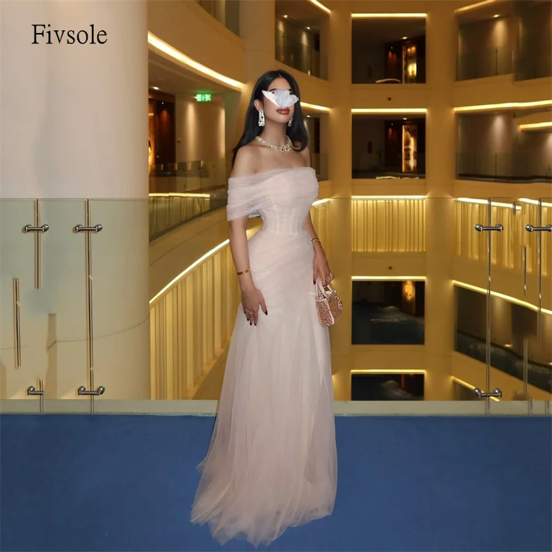 Fivsole Light Pink Off The Shoulder Mermaid Prom Gowns Backless Party Gown Floor Length Gala-ready Evening Dress Customized
Fivsole Light Pink Off The Shoulder Mermaid Prom Gowns Backless Party Gown Floor Length Gala-ready Evening Dress Customized
