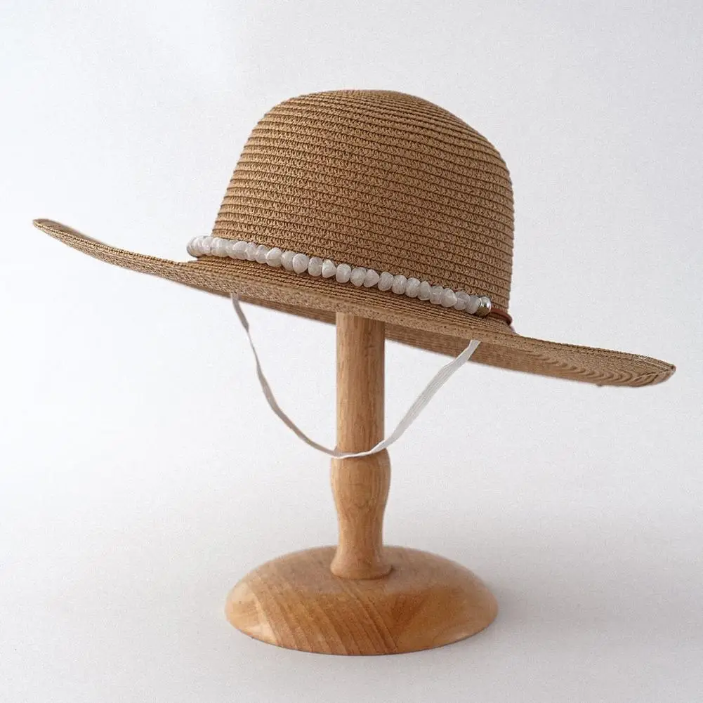 Summer Hat Beach Hat with Imitation Pearl Accents Full Face Sun Protection Straw Hat Large Brim Uv Blocking Summer Accessory
Summer Hat Beach Hat with Imitation Pearl Accents Full Face Sun Protection Straw Hat Large Brim Uv Blocking Summer Accessory