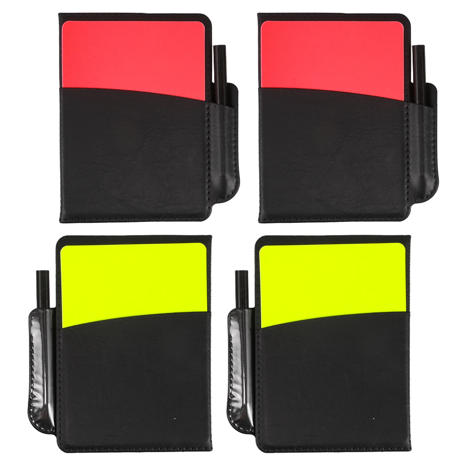 Red Yellow Warning Card Record Book 4 Sets PVC Soccer Referee Cards Portable Design For Management Team Sports
Red Yellow Warning Card Record Book 4 Sets PVC Soccer Referee Cards Portable Design For Management Team Sports