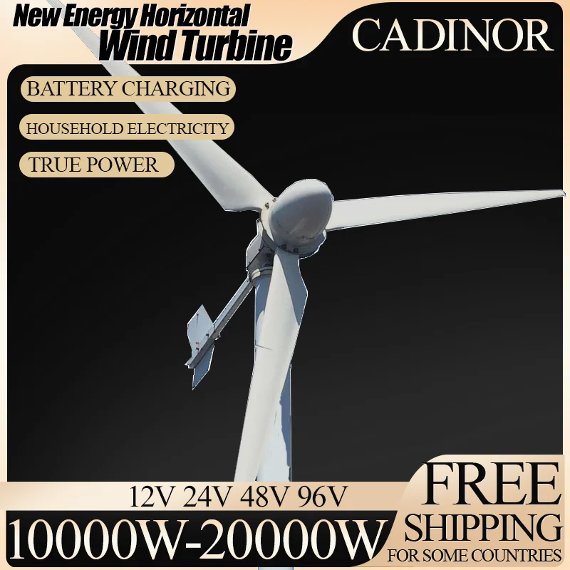 Free Energy Efficiency 10KW 20KW Horizontal Axis Wind Turbine Generator Home use New Energy Windmill 12v 24v 48v Grid System
Free Energy Efficiency 10KW 20KW Horizontal Axis Wind Turbine Generator Home use New Energy Windmill 12v 24v 48v Grid System