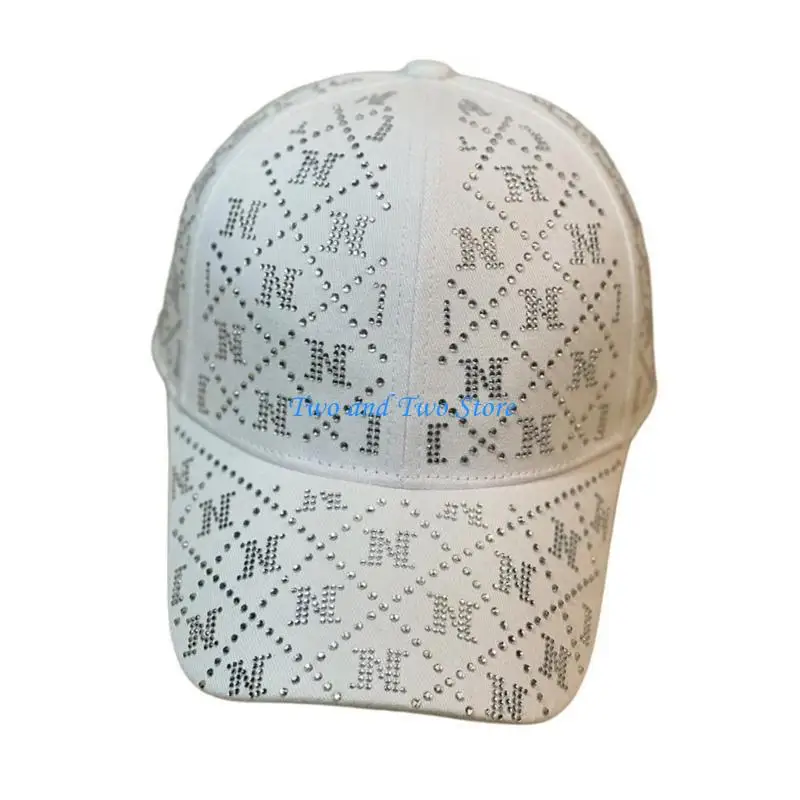HX6F Drilling Hat Baseball Hat Long Brims Baseball Hat Girl Fashion Sun Hat 
HX6F Drilling Hat Baseball Hat Long Brims Baseball Hat Girl Fashion Sun Hat