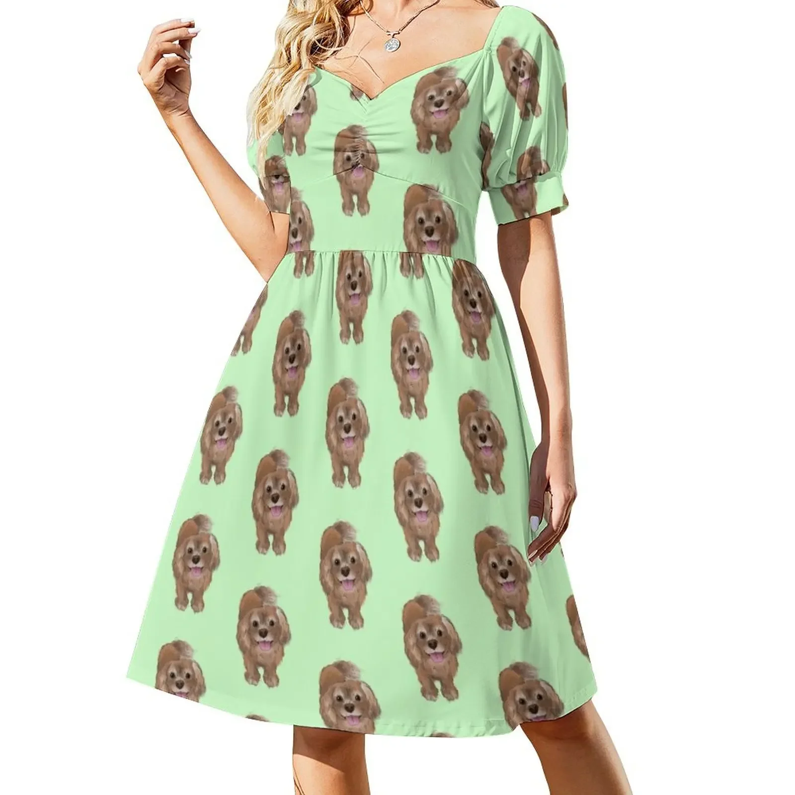 Monty the Dog Short-Sleeved Dress party dresses woman beach dress Woman clothing Women's summer dresses Dress
Monty the Dog Short-Sleeved Dress party dresses woman beach dress Woman clothing Women's summer dresses Dress