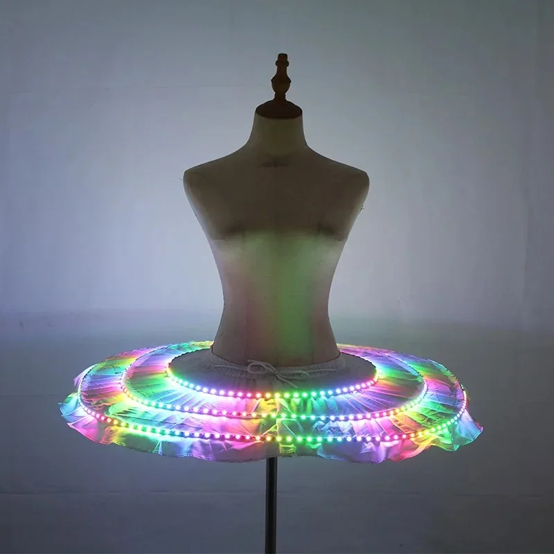 LED Glow in the Dark Tutu Skirt Gogo Dance Costume Women Stage Performance Wear Rave Outfit Luminous Ballet Skirt
LED Glow in the Dark Tutu Skirt Gogo Dance Costume Women Stage Performance Wear Rave Outfit Luminous Ballet Skirt