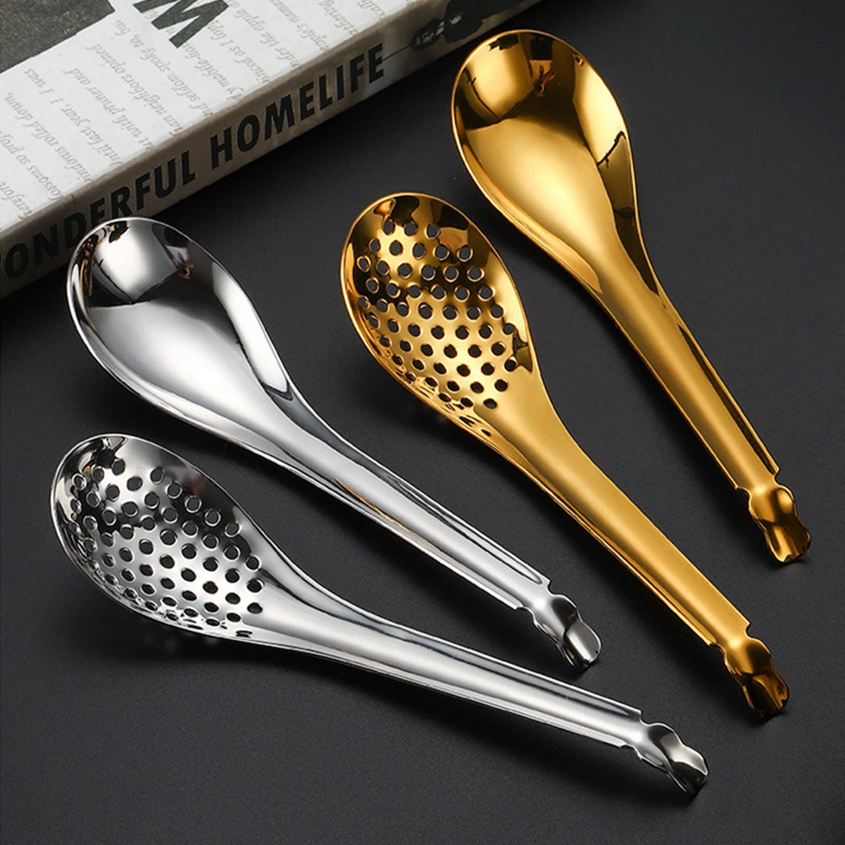 Slotted Serving Spoon, Stainless Steel Ball Strainer, Kitchen Utensils, Kitchen Bar Spoon Strainer, Sauces, Stews And Caviar
Slotted Serving Spoon, Stainless Steel Ball Strainer, Kitchen Utensils, Kitchen Bar Spoon Strainer, Sauces, Stews And Caviar