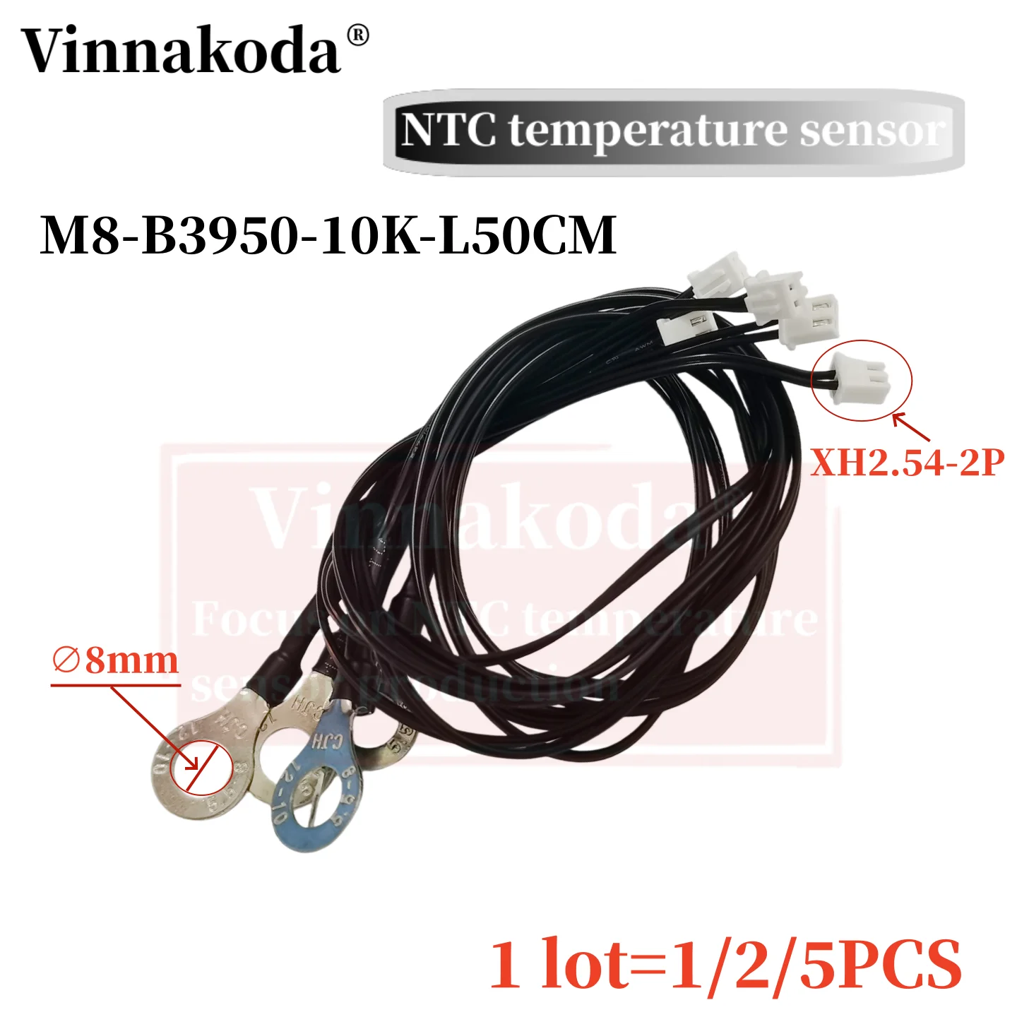 1/2/5PCS M8 surface fixed temperature probe NTC -10K B3950 1% thermistor negative temperature coefficient probe 50CM
1/2/5PCS M8 surface fixed temperature probe NTC -10K B3950 1% thermistor negative temperature coefficient probe 50CM
