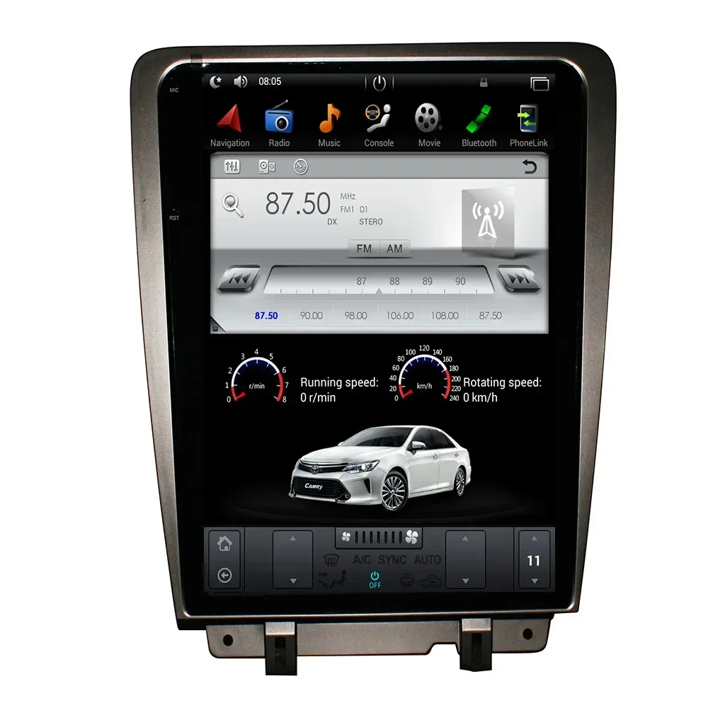 Автомобильный GPS-навигатор на Android, вертикальный экран в стиле Тесла для Ford Mustang 2009-2015, автомобильное радио, стерео, мультимедийный плеер, головное устройство
Автомобильный GPS-навигатор на Android, вертикальный экран в стиле Тесла для Ford Mustang 2009-2015, автомобильное радио, стерео, мультимедийный плеер, головное устройство