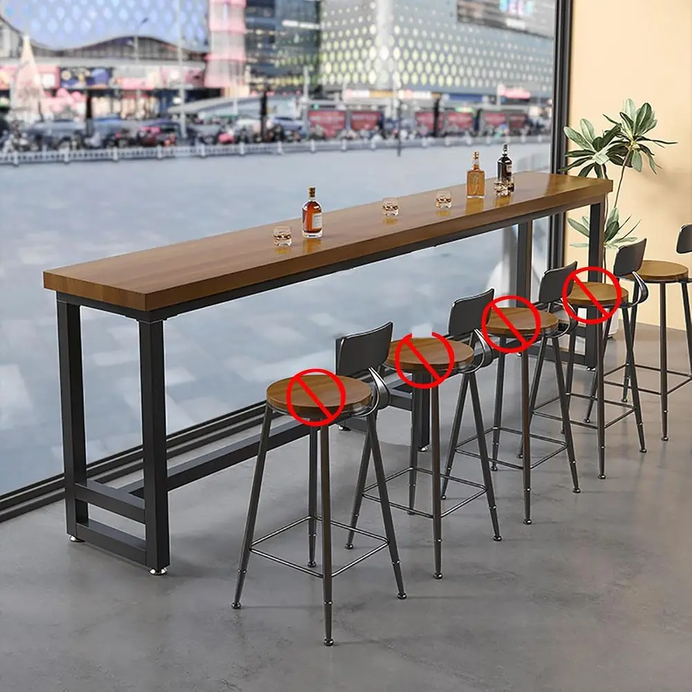 Elegant High Bar Table with Thick Solid Wood Top for Kitchen, Cafe, and Small Spaces (Stools Not Included)
Elegant High Bar Table with Thick Solid Wood Top for Kitchen, Cafe, and Small Spaces (Stools Not Included)