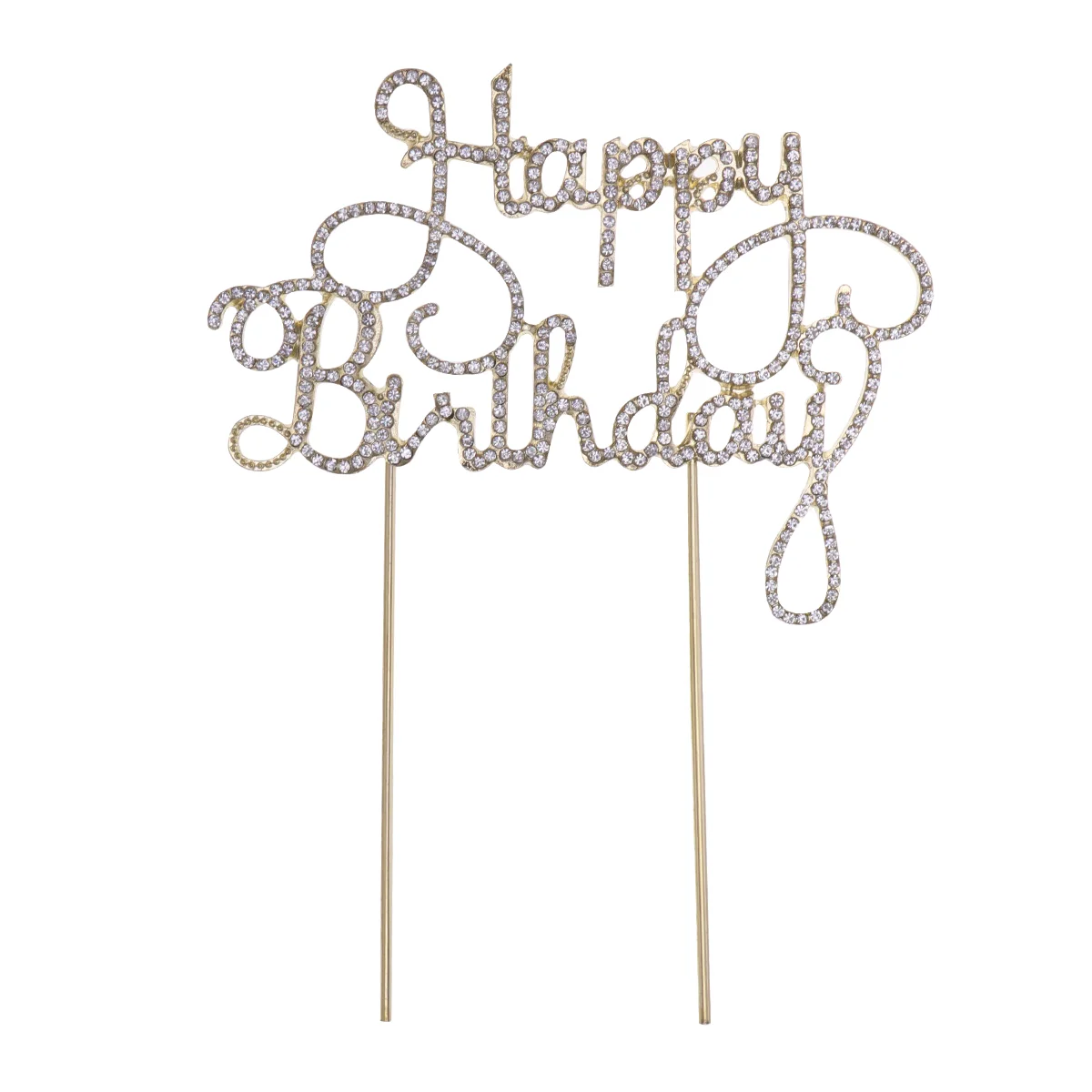 Crystal Rhinestone Party Decor Birthday Cake Topper for Wedding/ Anniversary/ Birthday Party (Golden)
Crystal Rhinestone Party Decor Birthday Cake Topper for Wedding/ Anniversary/ Birthday Party (Golden)