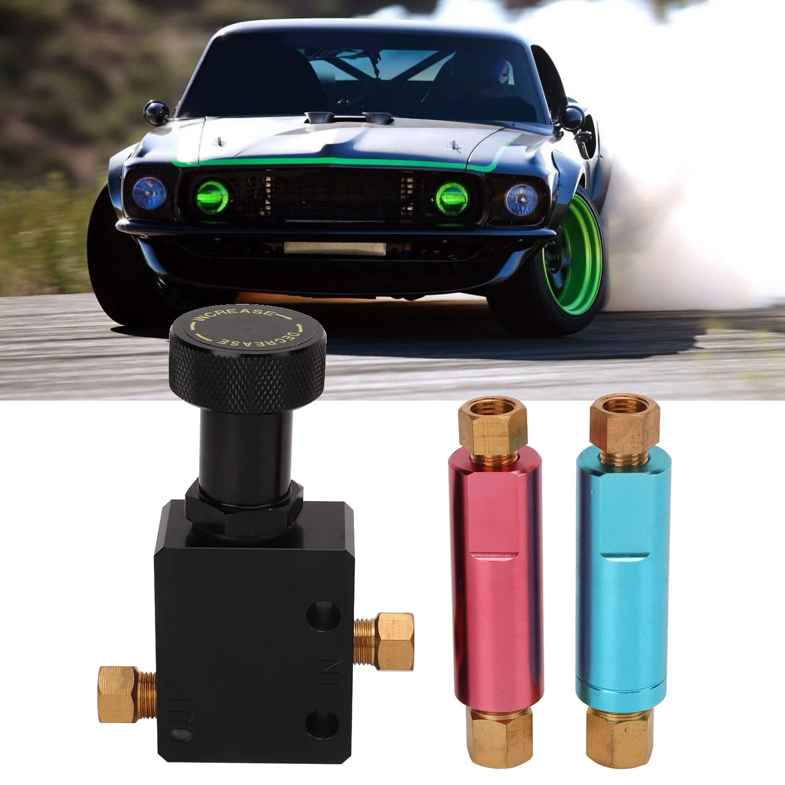 Adjustable Inline Brake Proportioning Valve with 2lb 10lb Residual Valve Kit 260‑8419 Universal Accessories
Adjustable Inline Brake Proportioning Valve with 2lb 10lb Residual Valve Kit 260‑8419 Universal Accessories