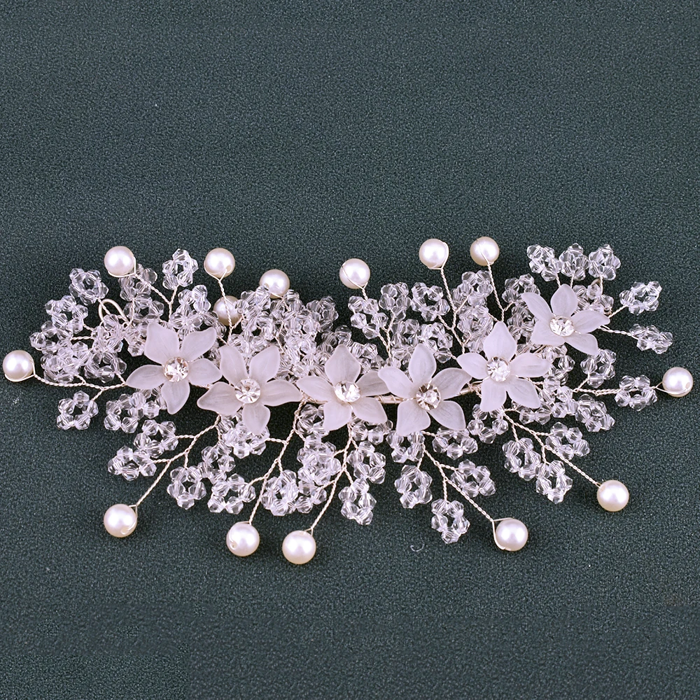 DZ143 Flowers Wedding Headwear Beaded Bride Hair Accessorie Woman Headpiece Bridal Tiara Silver Color Bride Hair Ornament
DZ143 Flowers Wedding Headwear Beaded Bride Hair Accessorie Woman Headpiece Bridal Tiara Silver Color Bride Hair Ornament
