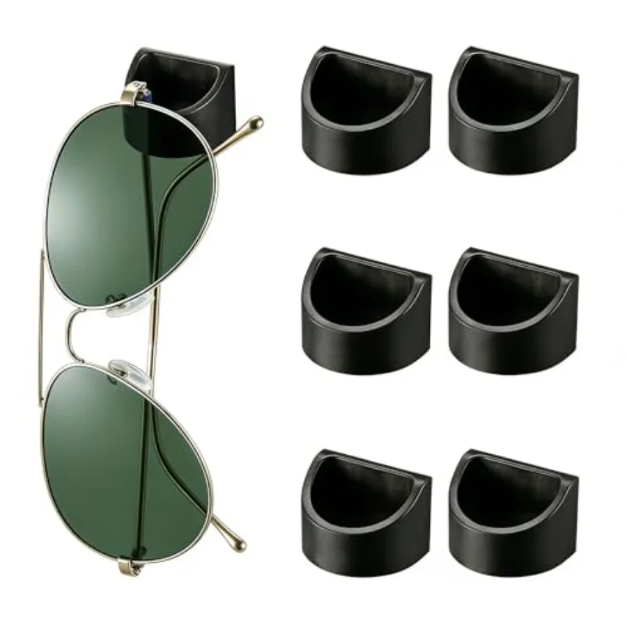 Eyewear Organizer 6 Pack, Wall Hanging Strong Adhesive Glasses Holder for Sunglasses, Reading Glasses at Car, Office, Home, Dri
Eyewear Organizer 6 Pack, Wall Hanging Strong Adhesive Glasses Holder for Sunglasses, Reading Glasses at Car, Office, Home, Dri