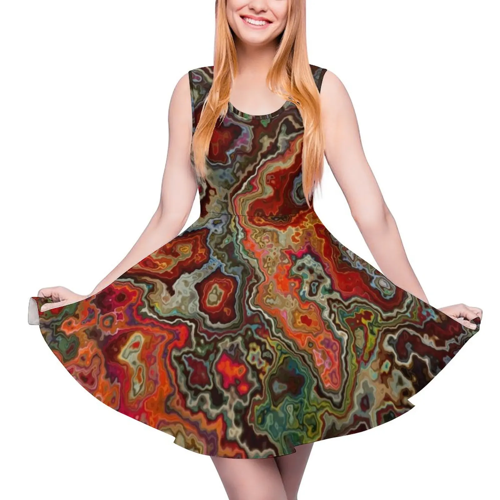 Blood Geode Sleeveless Dress summer clothes birthday dress for women prom dress 2024
Blood Geode Sleeveless Dress summer clothes birthday dress for women prom dress 2024