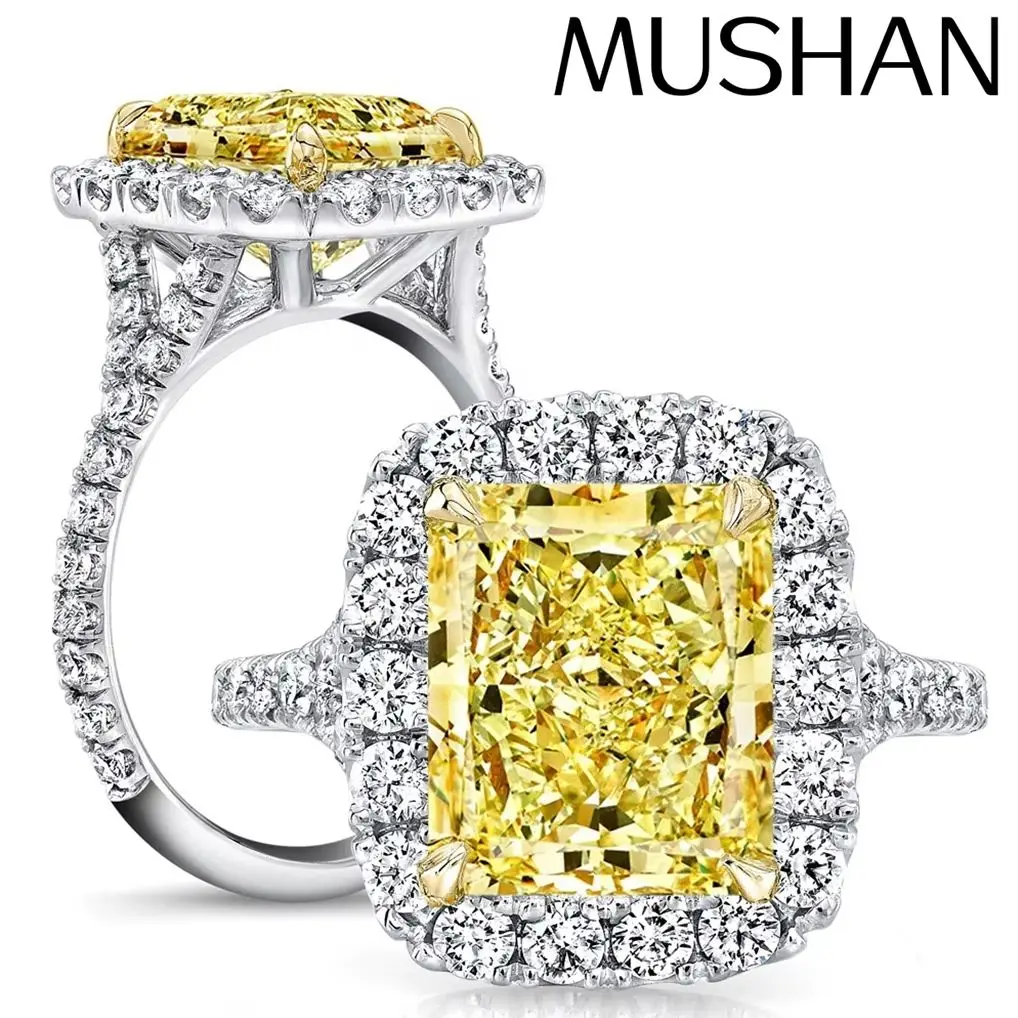 MUSHAN Custom Jewelry 925 Sterling Silver Ring Romantic High Carbon Yellow Gemstones Women Rings Bands Anniversary Wedding Gift
MUSHAN Custom Jewelry 925 Sterling Silver Ring Romantic High Carbon Yellow Gemstones Women Rings Bands Anniversary Wedding Gift