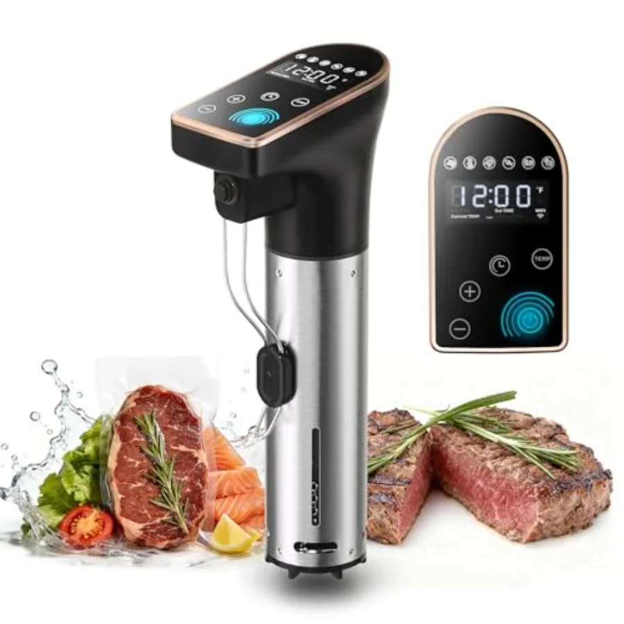 1300W Sous Vide Precision Cooker Machines IPX7 Full Waterproof Immersion Circulator New Quiet Brushless Motor 6 One-Touch Prese
1300W Sous Vide Precision Cooker Machines IPX7 Full Waterproof Immersion Circulator New Quiet Brushless Motor 6 One-Touch Prese