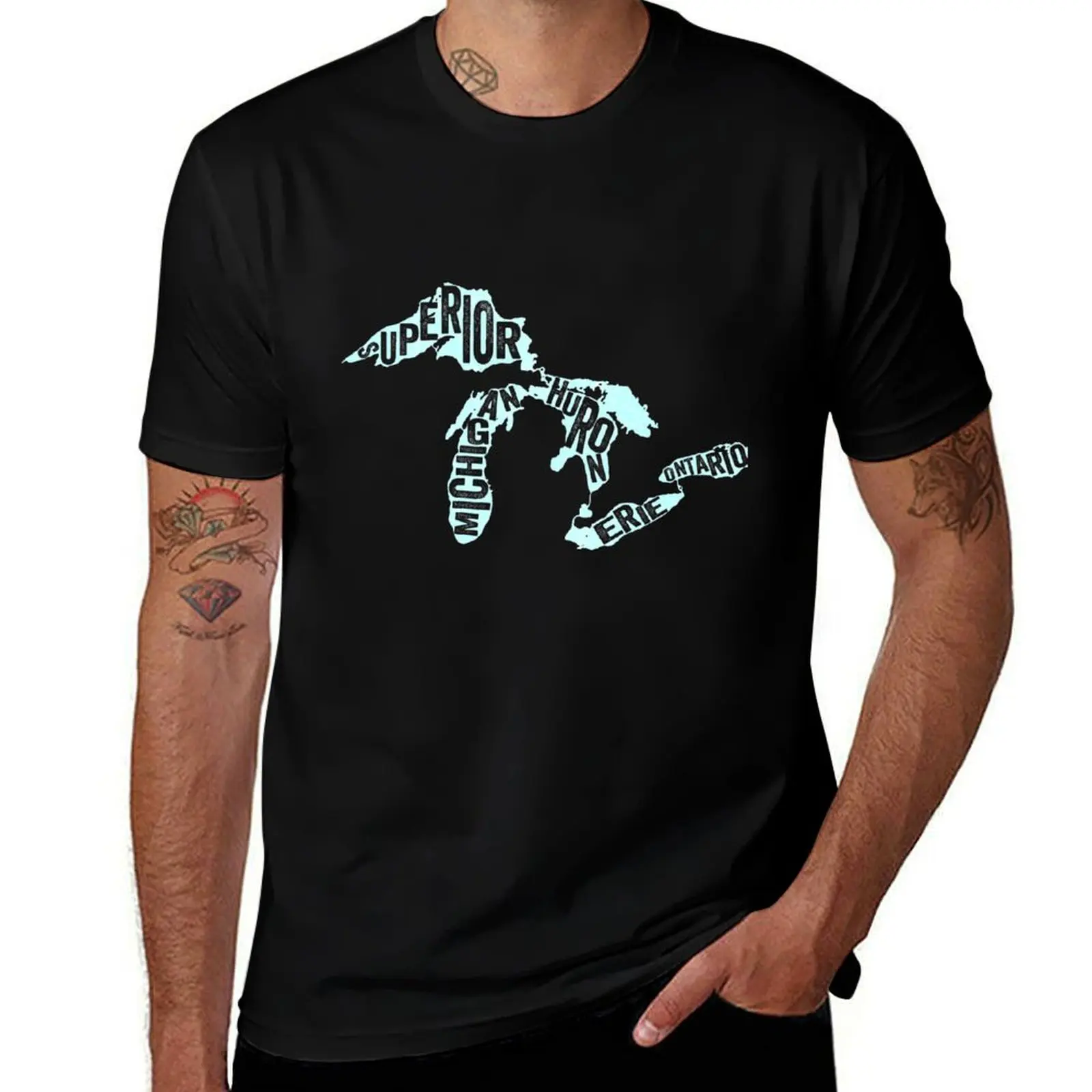 Great Lakes Text T-Shirt t shirt custom print man t shirts for men casual T-Shirt
Great Lakes Text T-Shirt t shirt custom print man t shirts for men casual T-Shirt