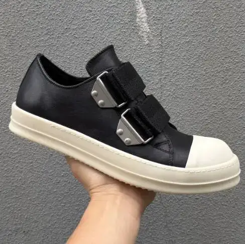 New Platform Sneakers For Men Women Black Leather Hook & Loop Strap Casual Shoes Thick Sole Fashion Sneakers For Couples
New Platform Sneakers For Men Women Black Leather Hook & Loop Strap Casual Shoes Thick Sole Fashion Sneakers For Couples