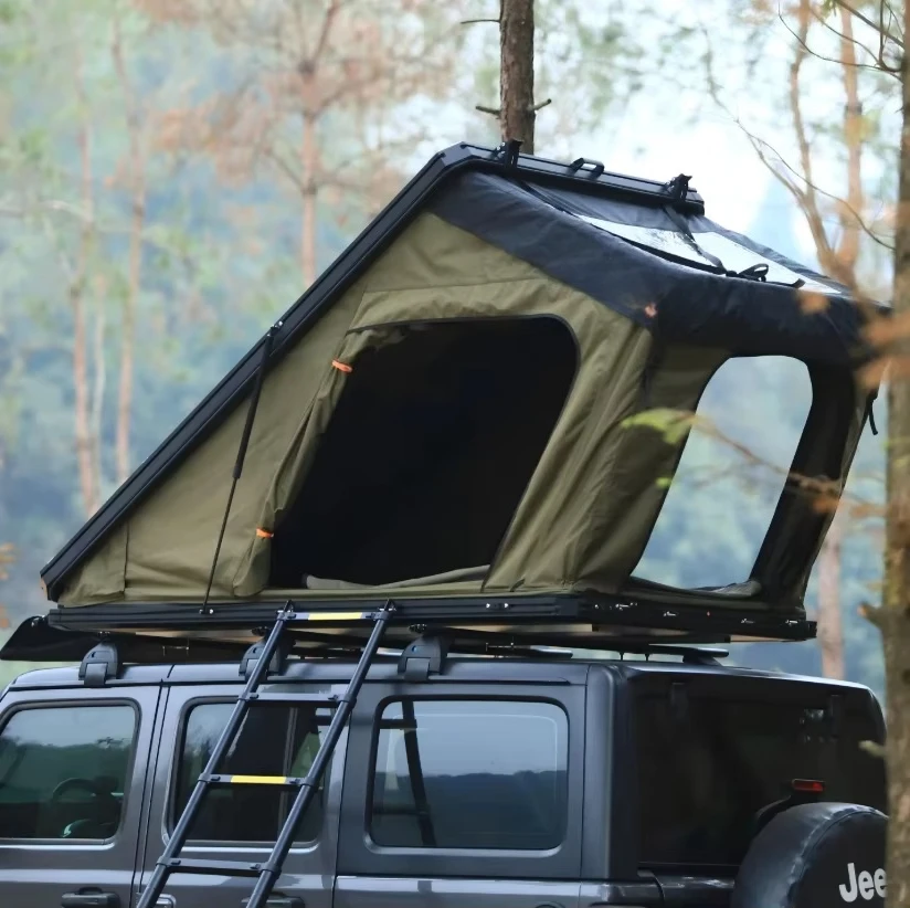 Factory Hard Shell Rooftop Tent Aluminium Camping Triangle Tent 1-3 Person 4x4 Offroad Car Roof Top Tent for Car
Factory Hard Shell Rooftop Tent Aluminium Camping Triangle Tent 1-3 Person 4x4 Offroad Car Roof Top Tent for Car