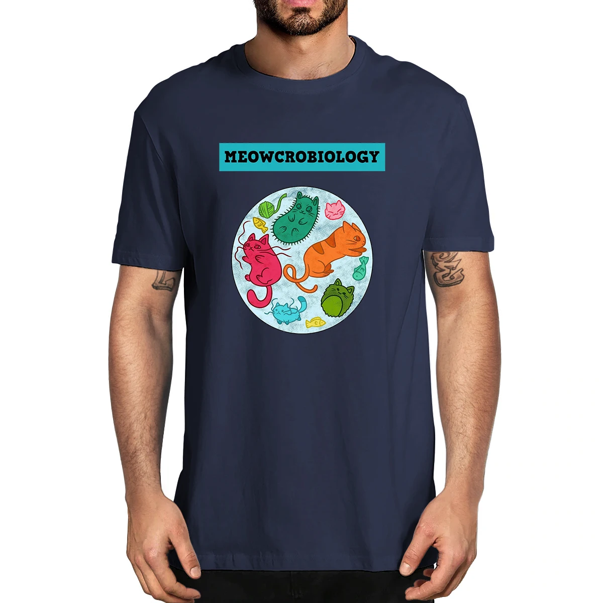 Cotton Meowcrobiology Funny Cat Lover Gift For Biology Teacher Biology Cat Men's Novelty T-Shirt Women Casual Streetwear Tee
Cotton Meowcrobiology Funny Cat Lover Gift For Biology Teacher Biology Cat Men's Novelty T-Shirt Women Casual Streetwear Tee