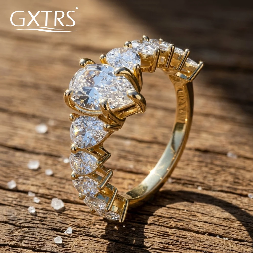 Кольца из серебра S925 с муассанитом в форме капли GXTRS 3CT для женщин и мужчин, сверкающие кольца с грушевидной огранкой, имитация бриллиантов, обручальные кольца, изысканные ювелирные украшения, подарок
Кольца из серебра S925 с муассанитом в форме капли GXTRS 3CT для женщин и мужчин, сверкающие кольца с грушевидной огранкой, имитация бриллиантов, обручальные кольца, изысканные ювелирные украшения, подарок