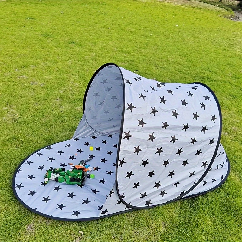 1 black white portable pop-up tent, easy to set up, suitable for camping, fishing, and picnicking, beach tent shade
1 black white portable pop-up tent, easy to set up, suitable for camping, fishing, and picnicking, beach tent shade
