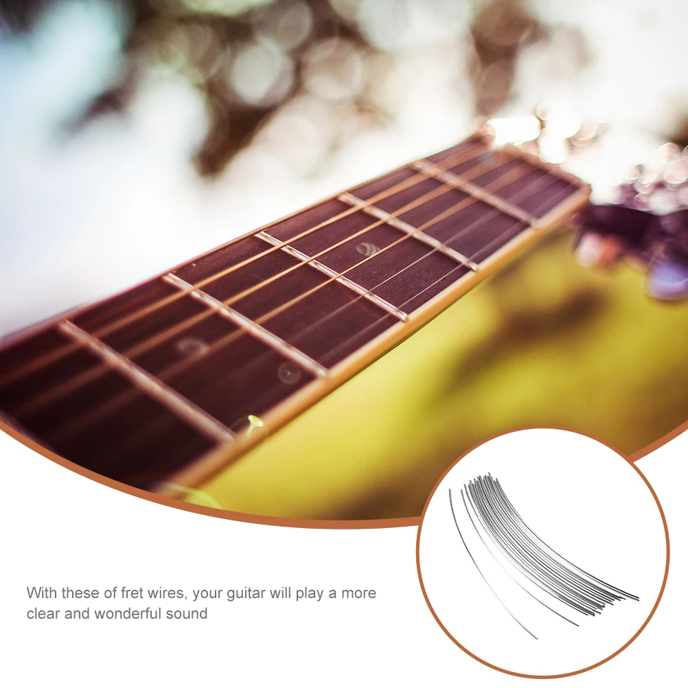 25 Pcs Electric Wire Curve Silk Aluminum Metal Gauge Fretwire Replacement for Guitar 
25 Pcs Electric Wire Curve Silk Aluminum Metal Gauge Fretwire Replacement for Guitar