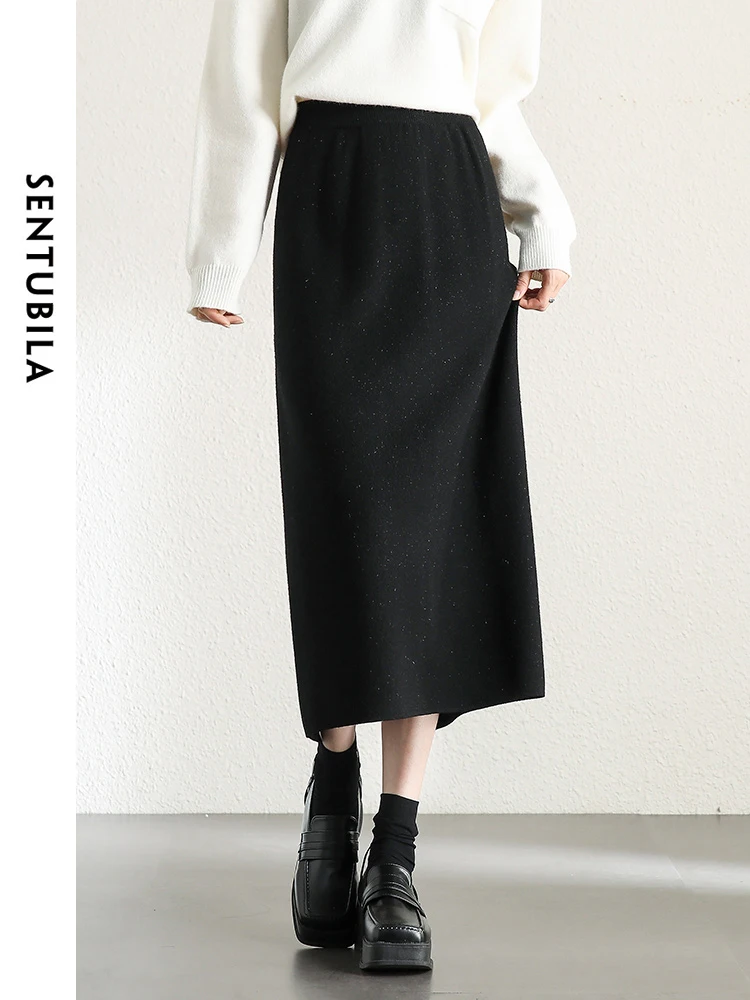 SENTUBILA High Waisted Elegant Black Skirt for Woman 2024 Spring Straight Split Elastic Waist Midi Skirts Clothing W34Q52764
SENTUBILA High Waisted Elegant Black Skirt for Woman 2024 Spring Straight Split Elastic Waist Midi Skirts Clothing W34Q52764