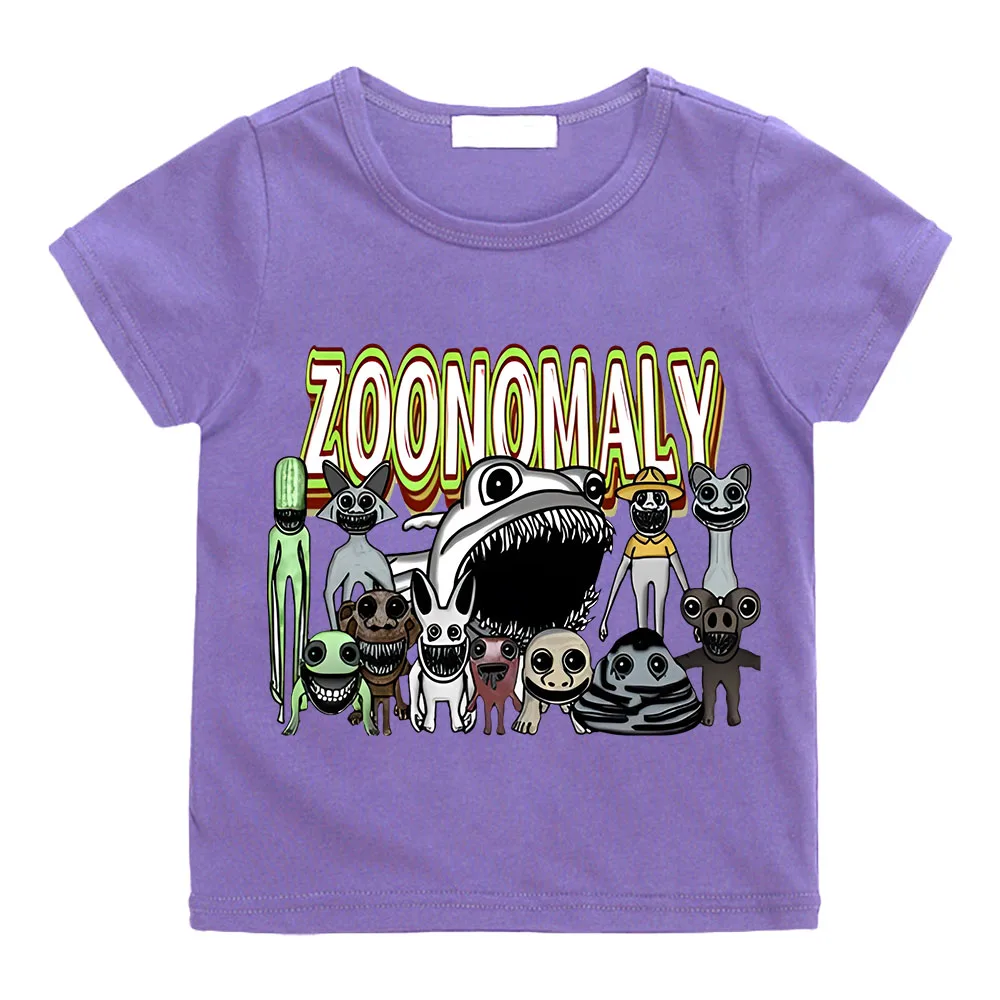 2024 Horror New Game Zoonomaly Children Unisex Fashion T-shirts for Girls 100% Cotton Short Sleeve Boys Graphic Streetwear Tees
2024 Horror New Game Zoonomaly Children Unisex Fashion T-shirts for Girls 100% Cotton Short Sleeve Boys Graphic Streetwear Tees