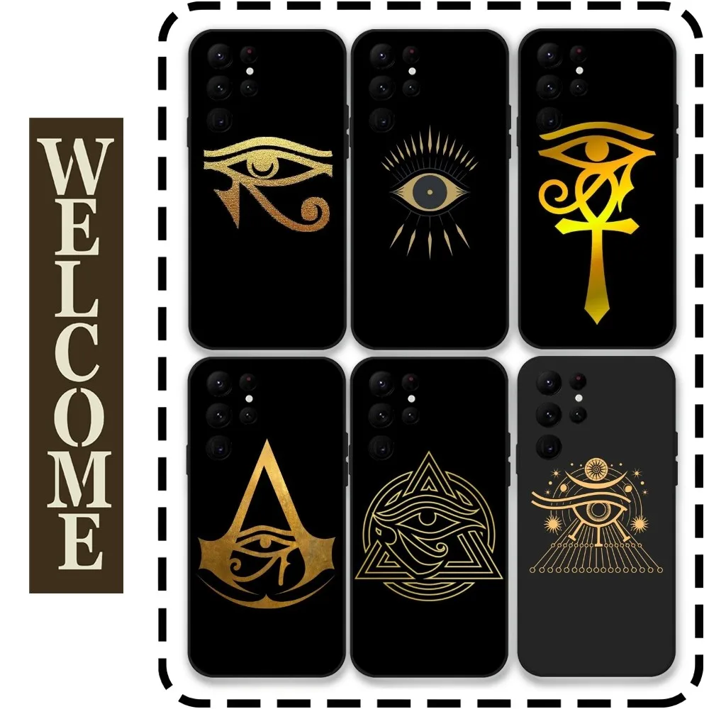 Египетский чехол для телефона Eye of Horus Art для Samsung Galaxy S24 Ultra S22 S23 Ultra S21 S20 5G Защитный силиконовый чехол из ТПУ
Египетский чехол для телефона Eye of Horus Art для Samsung Galaxy S24 Ultra S22 S23 Ultra S21 S20 5G Защитный силиконовый чехол из ТПУ